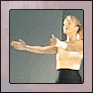 Repetitionsbilder från dansföreställningen HALO våren 2000. Catharina Backteman. Foto: Marcus Björklund